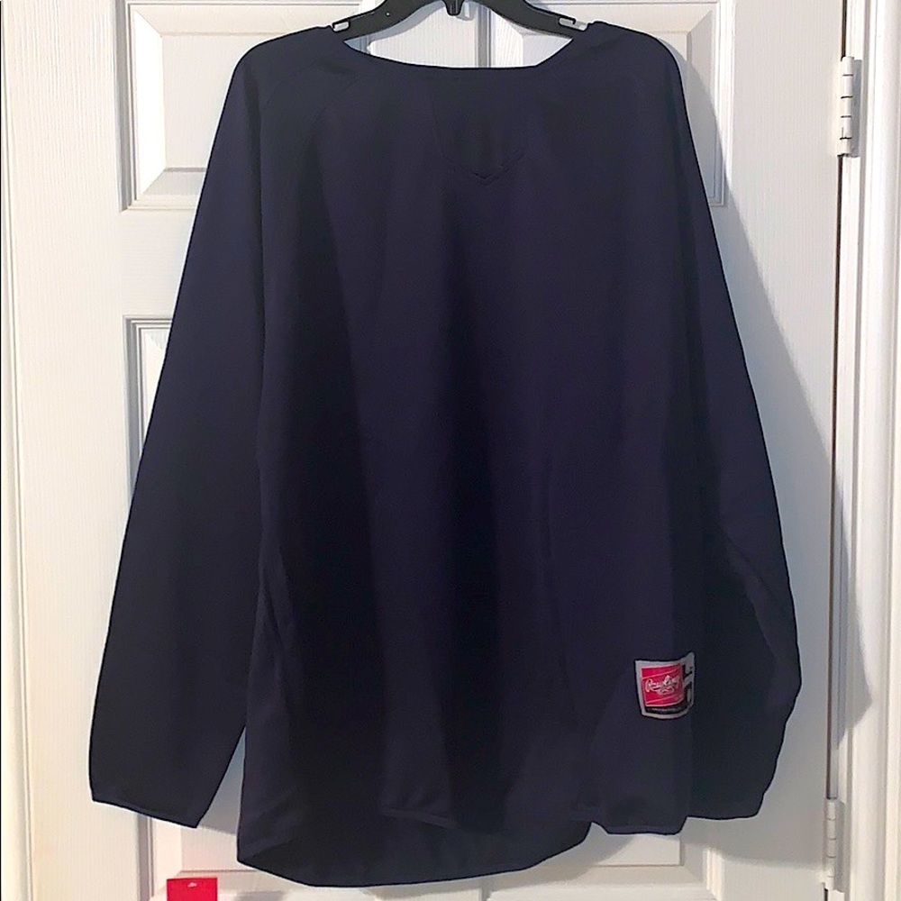 Navy Dugout Fleece Pullover